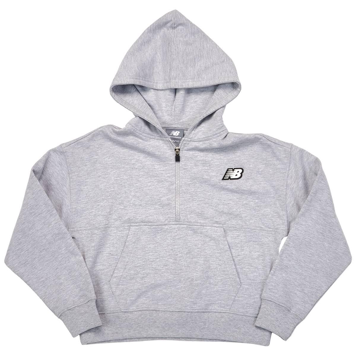 Girls (7-16) New Balance Long Sleeve 1/4 Zip Pullover Hoodie