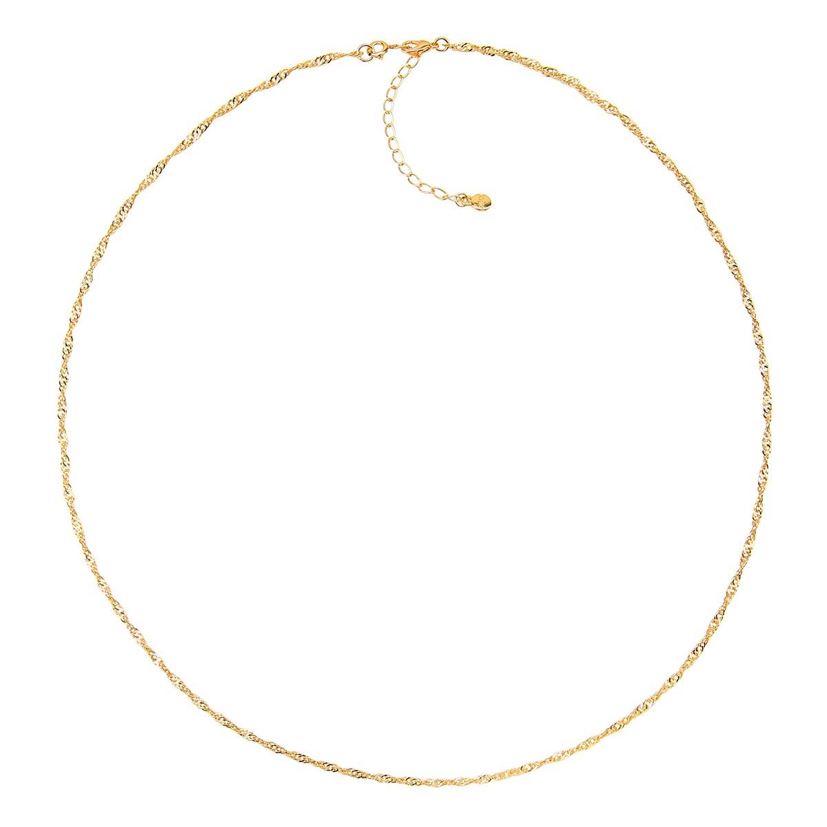 Roman Gold-Tone Singapore Chain Necklace