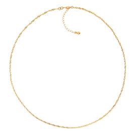 Roman Gold-Tone Singapore Chain Necklace