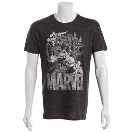Young Mens Marvel Group Short Sleeve Graphic Tee