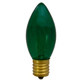 Northlight Seasonal 4pk. C9 Green Transparent Replacement Bulbs