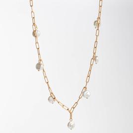 Design Collection Gold-Tone Glass/Pearl Bracelet