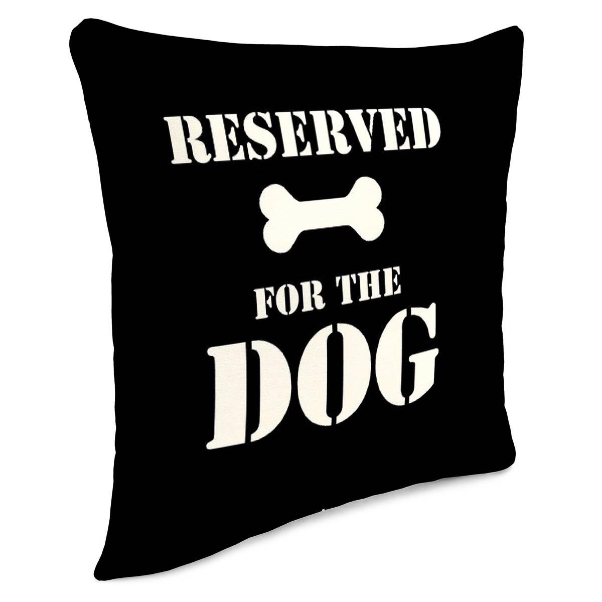 Jordan Manufacturing Reserved for the Dog Outdoor Throw Pillow