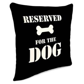 Jordan Manufacturing Reserved for the Dog Outdoor Throw Pillow