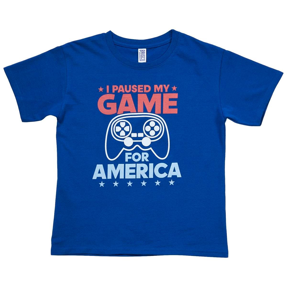 Boys (8-20) Paused Game Short Sleeve Tee - Royal