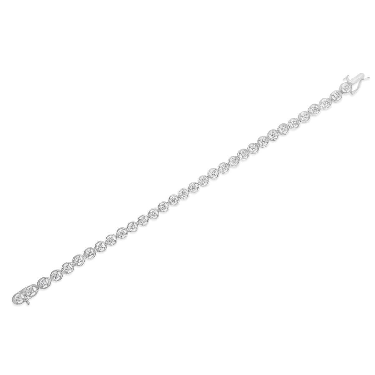 Diamond Classics™ 1/4ctw. Diamond Circle Frame Tennis Bracelet