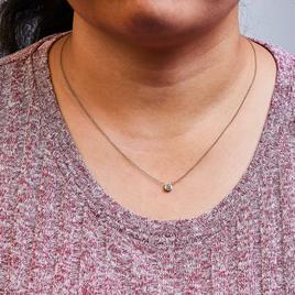 Haus of Brilliance 10kt. Rose Gold 1/5ctw. Diamond Round Pendant