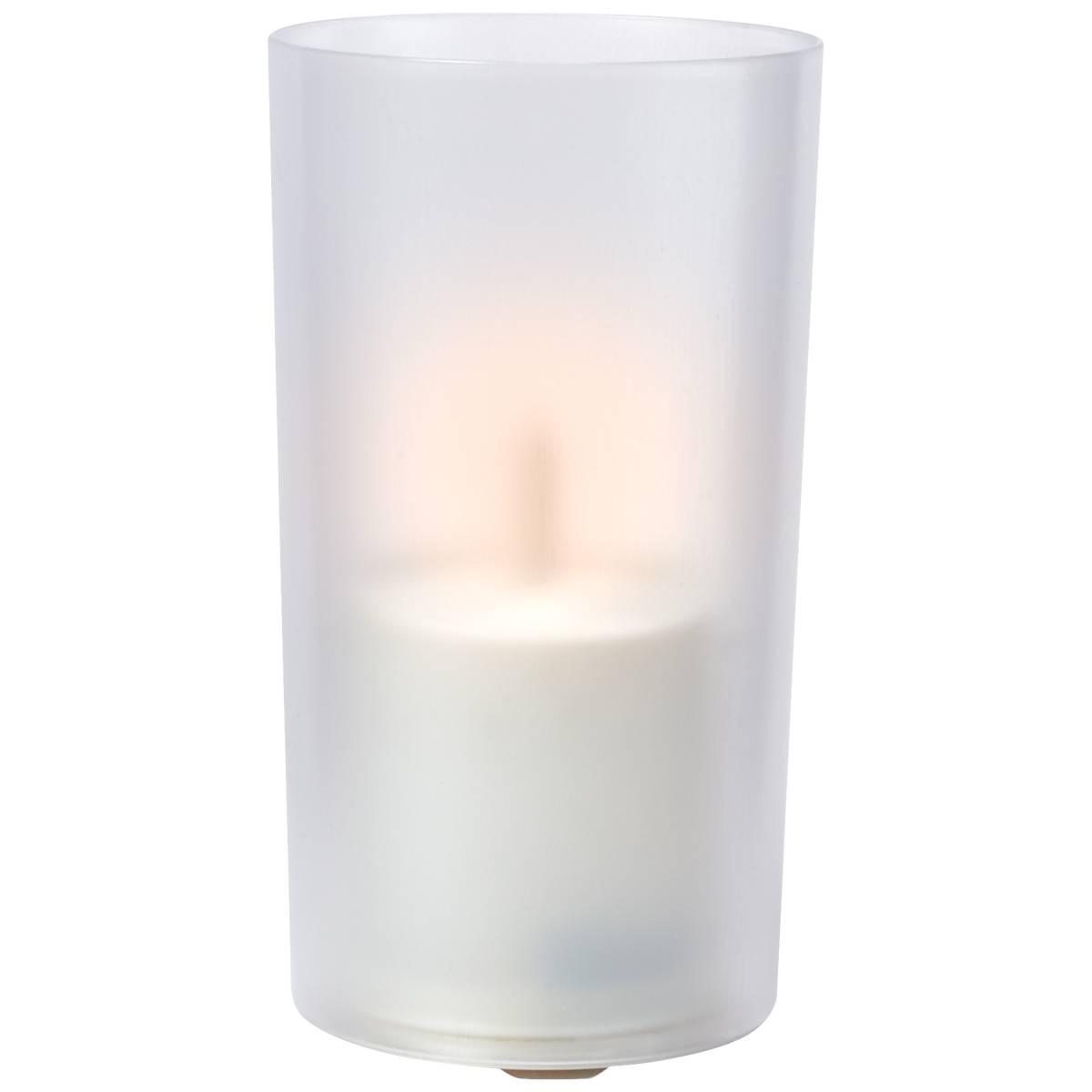 Illumaflame 9in. LED in Frosted Glass