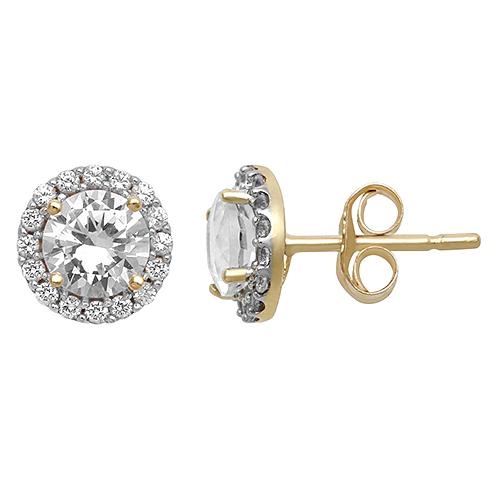 Gemstone Classics™ Lab Created White Sapphire Earrings