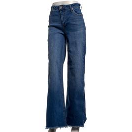 Juniors Celebrity Pink High Rise Fray Hem Wide Leg Jeans