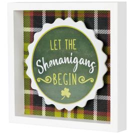 Northlight Seasonal Let the Shenanigans Begin Wall Sign