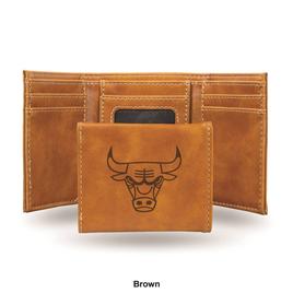 Mens NBA Chicago Bulls Faux Leather Trifold Wallet