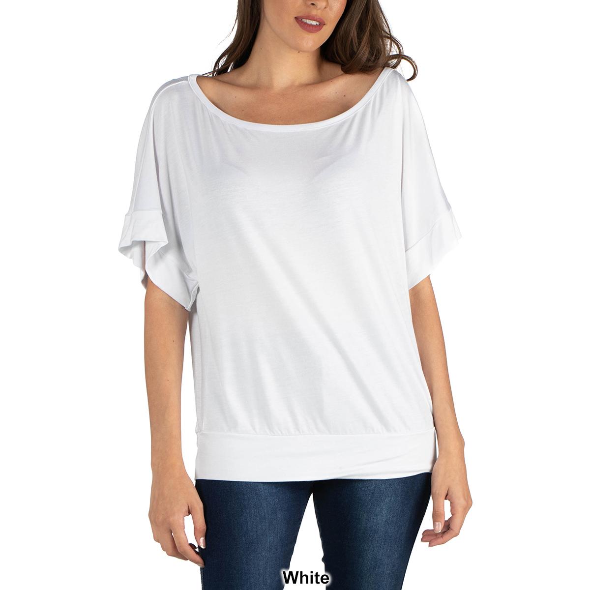 Womens 24/7 Comfort Apparel Loose Fit Dolman Top
