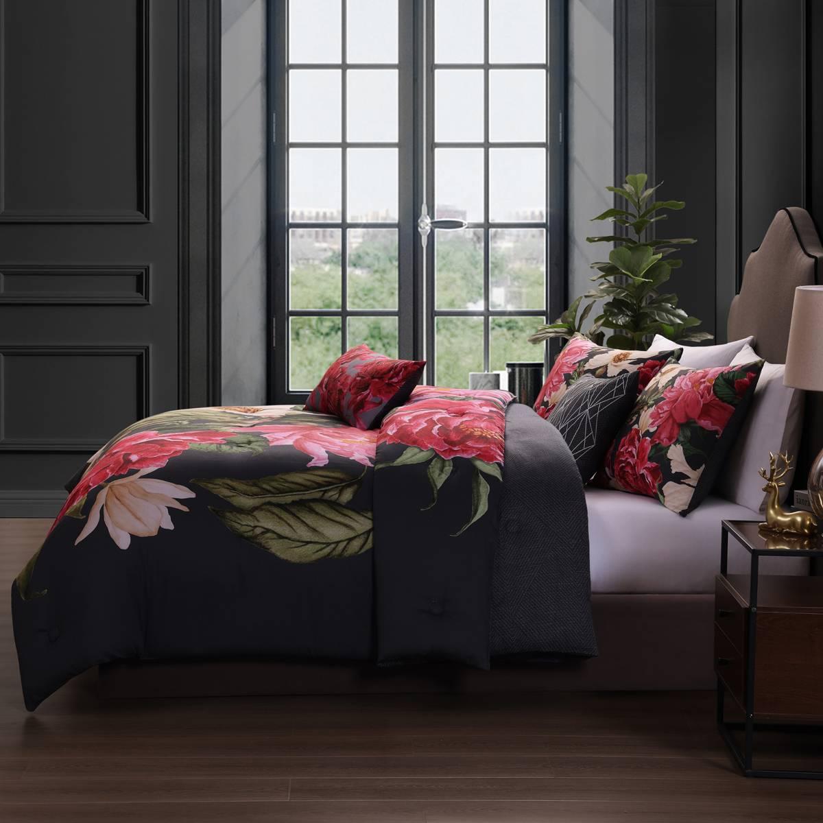 Bebejan® Flower Garland Cotton 5pc. Reversible Comforter Set