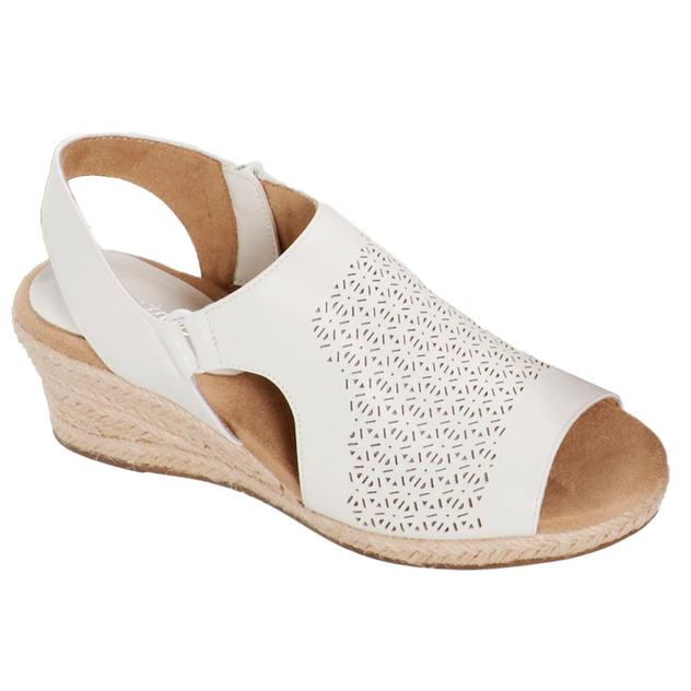 Womens Easy Street Serena Espadrille Wedge Sandals