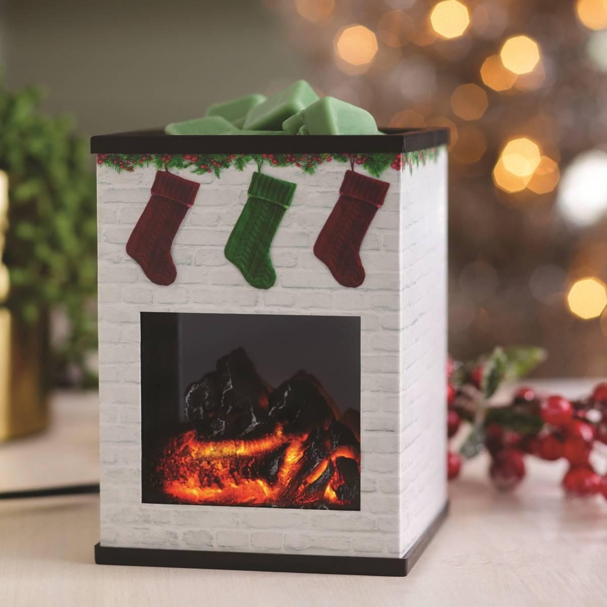 Candle Warmers Etc. Holiday Fireplace Illumination Wax Warmer