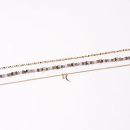 Ashley Shiny Gold-Tone 3pc. Crescent Moon & Stone Charms Anklet