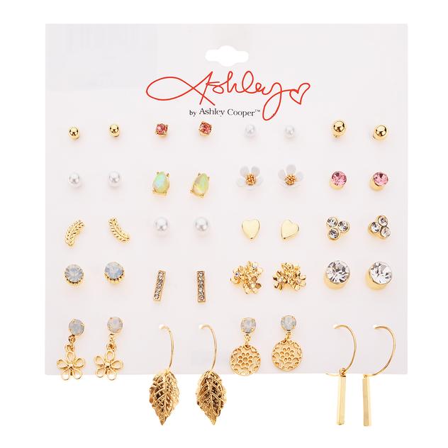Ashley 20pr. Floral & Pastel Earrings Set