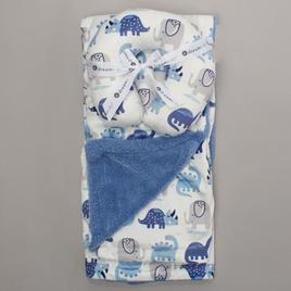 Dreamkids(tm) Dino Blanket w/ Neck Pillow
