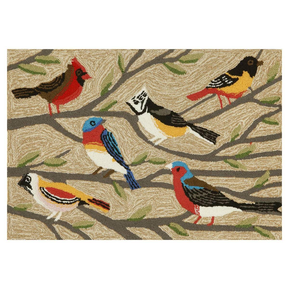 Liora Manne Frontporch Birds Rectangular Accent Rug