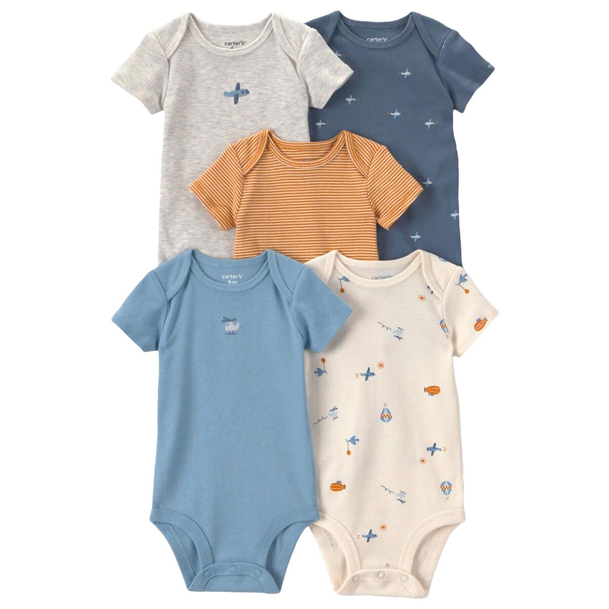 Baby Boy (NB-24M) Carter''s Ib Airplanes Print 5Pk Bodysuits