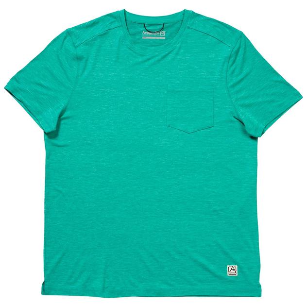 Mens Avalanche® Short Sleeve Space Dye Chest Pocket Tee
