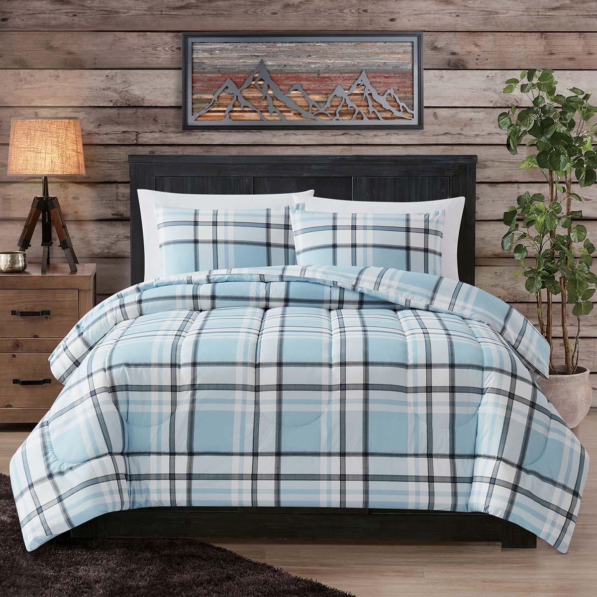 London Fog Wikens Plaid 3pc. Comforter Set