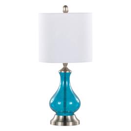 LumiSource Jasmine 22in. Glass Table Lamp