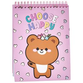 Girls Votum Cute Critter Spiral Sketchbook w/ Gel Pens & Stickers