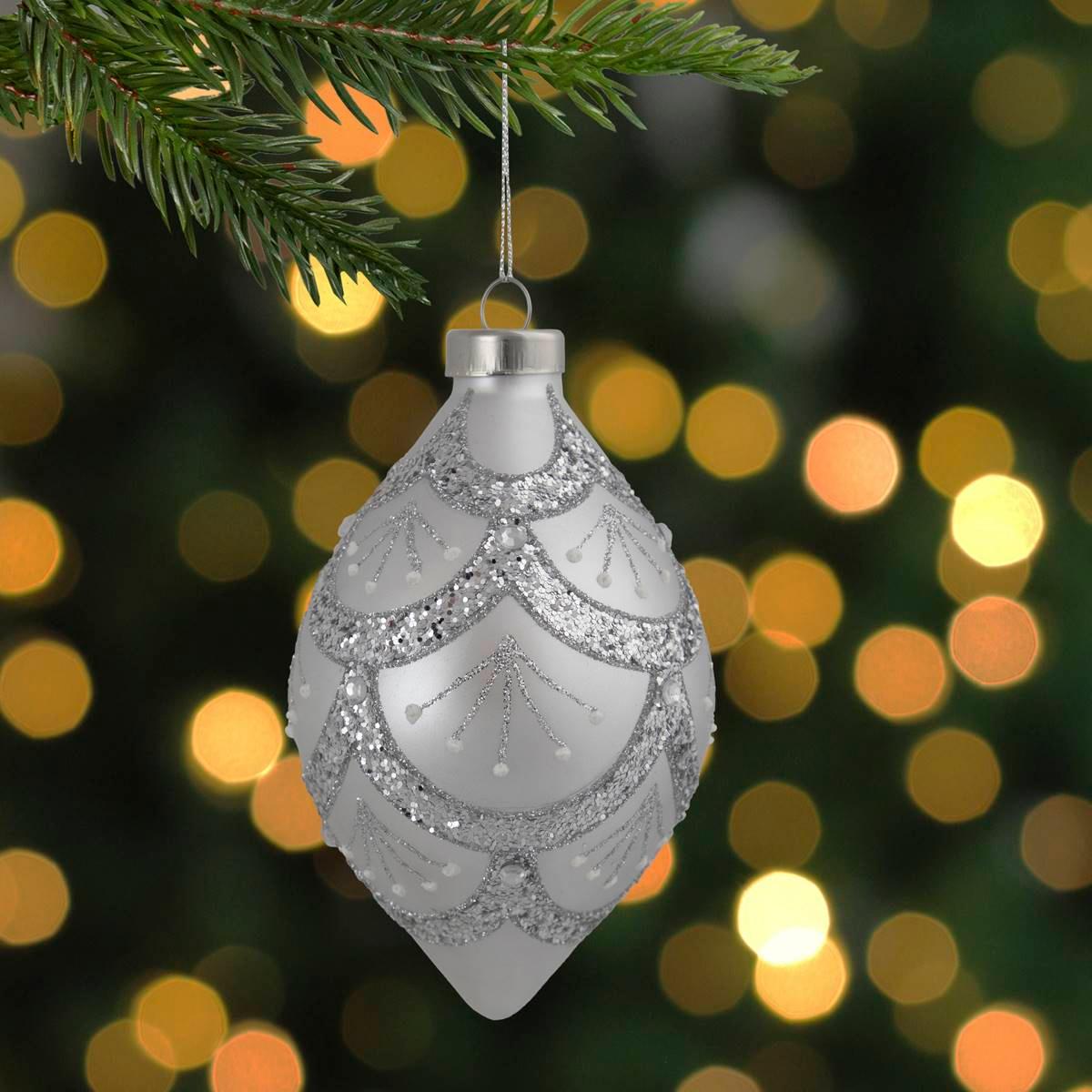 Northlight Seasonal 5in. Finial Glass Christmas Ornament