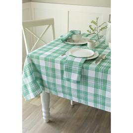 Johnson Plaid Fabric Tablecloth