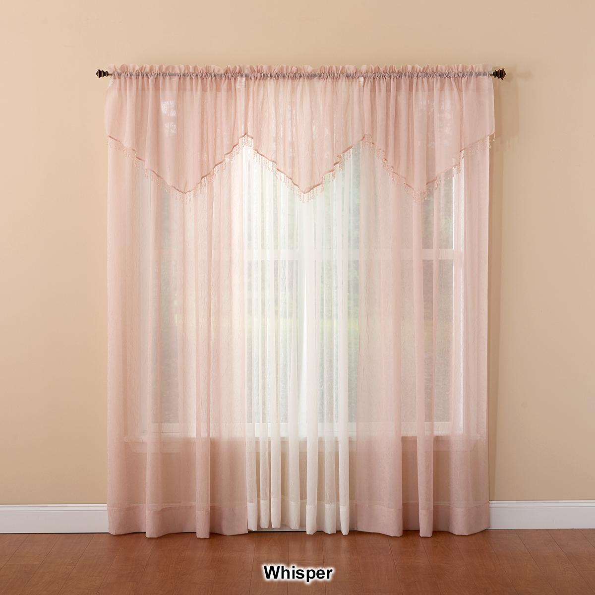 Erica Crushed Voile Ascot Valance- 51x24