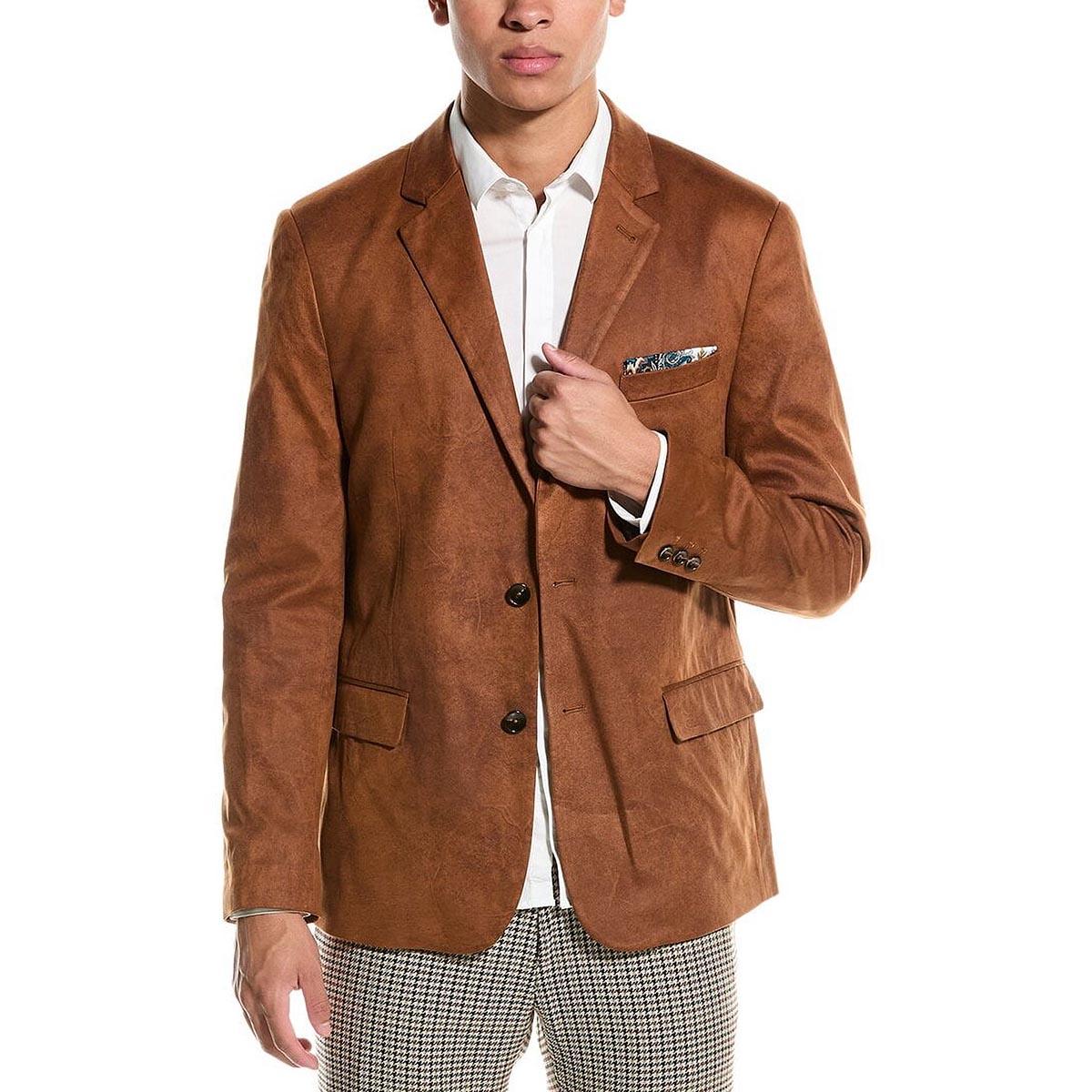Mens Paisley & Gray(R) Faux Suede Sport Coat