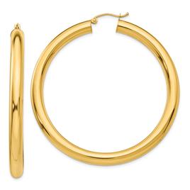 Gold Classics(tm) 14kt. Polished Gold 5mm Tube Hoop Earrings