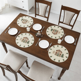 Avanti Linens Gingerbread Village Placemats - Set of 4