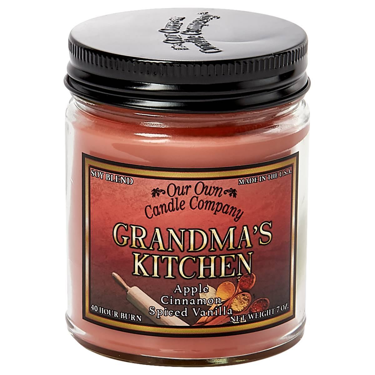 Our Own Candle Company 7oz. Grandma''s Kitchen Jar Candle