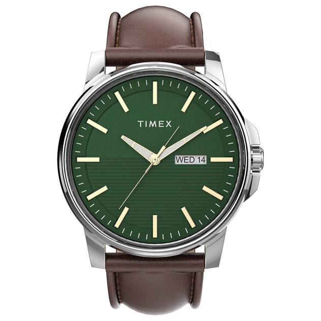 Mens Timex® Brown Strap Dress Watch - TW2V20900JI