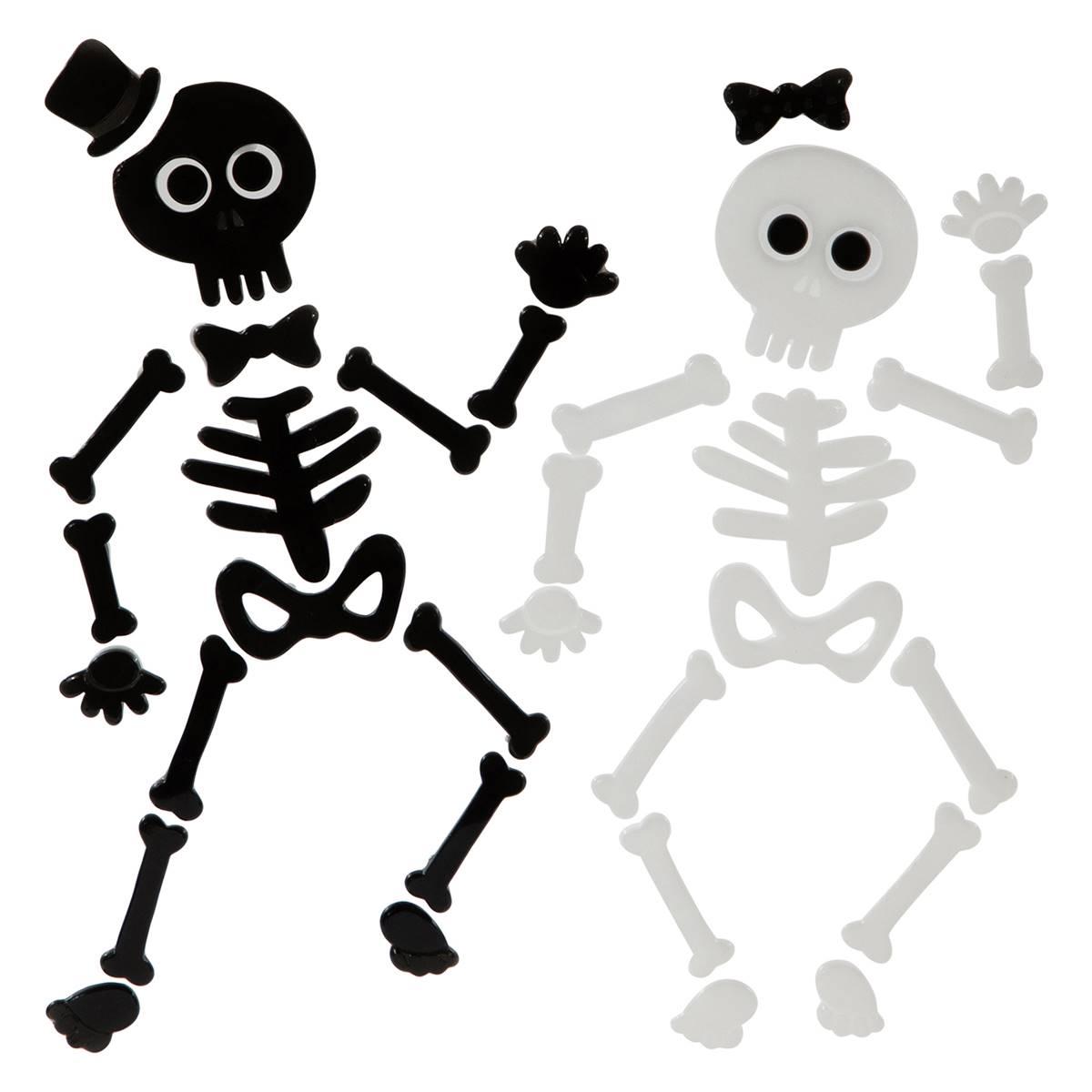 Northlight Seasonal Halloween Gel Window Clings - Set of 4