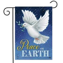 Briarwood Lane Peace on Earth Garden Flag