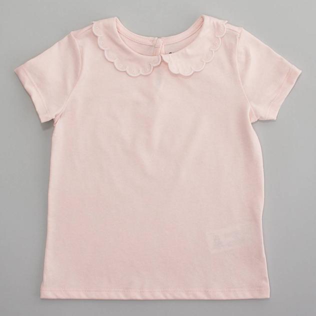 Toddler Girl OshKosh B'Gosh Short Sleeve Scallop Collar Top