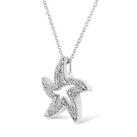 Haus of Brilliance Diamond Accent Starfish Pendant Necklace