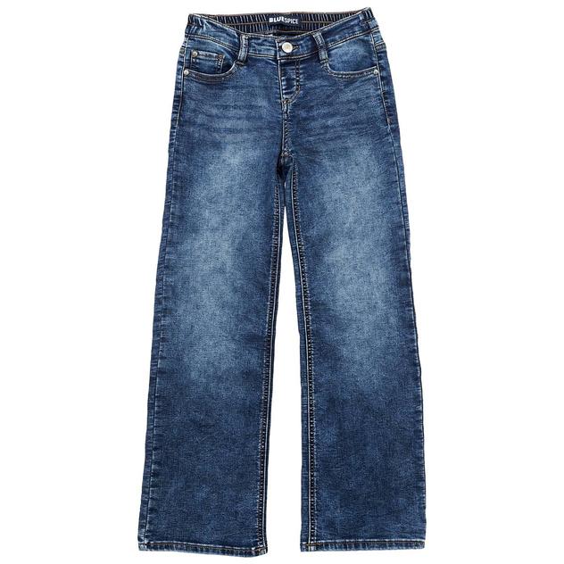 Girls (7-12) Blue Spice Cozy Knit Wide Leg Jeans