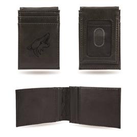 Mens NHL Arizona Coyotes Faux Leather Front Pocket Wallet