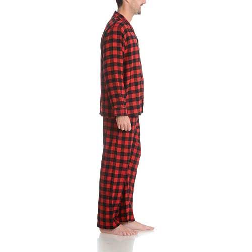 Mens Big & Tall Hanes® Plaid Flannel Pajama Set
