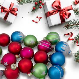 Northlight Seasonal 20pc. 35mm Glass Christmas Ornaments