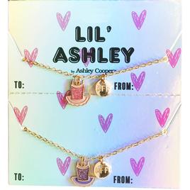 Kids Lil'' Ashley Necklaces with Pastel Glitter Tutu Dress Charms