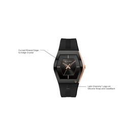 Mens Bulova Latin GRAMMY® Black Rosegold Strap Watch - 97A163