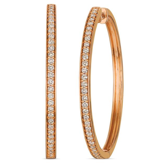 Le Vian® 14kt. Strawberry Gold® Nude Diamonds™ Hoop Earrings