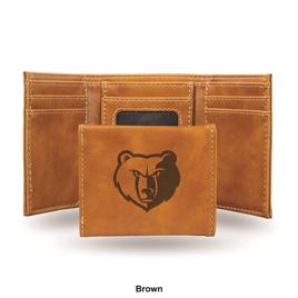 Mens NBA Memphis Grizzlies Faux Leather Trifold Wallet