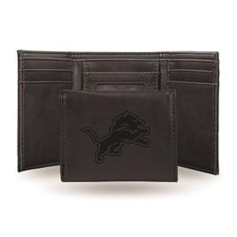 Mens NFL Detroit Lions Faux Leather Trifold Wallet